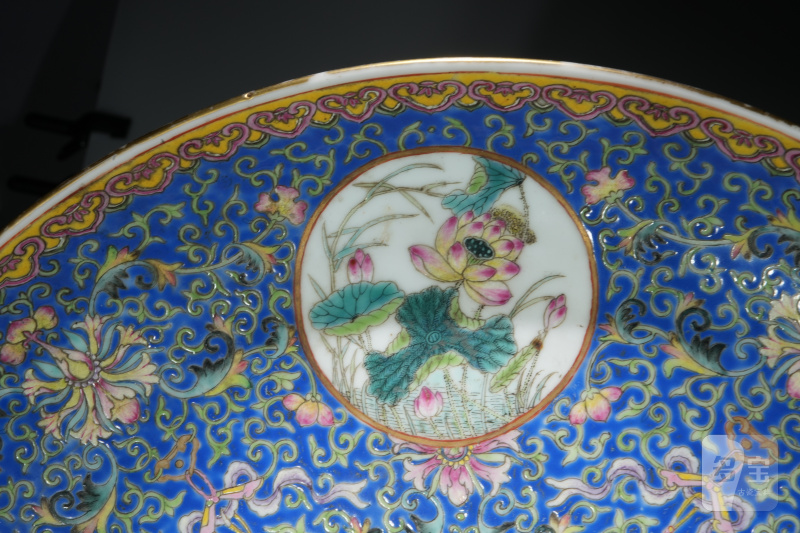 清光绪 粉彩四季花卉大盘 - 图7